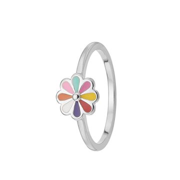 Aagaard KIDS - Colorful Flower sølv Ring